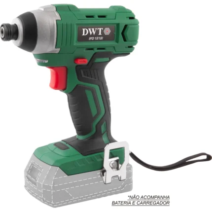 PARAFUSADEIRA IMPACTO BATERIA 18V MANDRIL 1/4" DWT